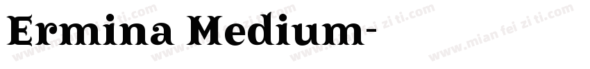 Ermina Medium字体转换